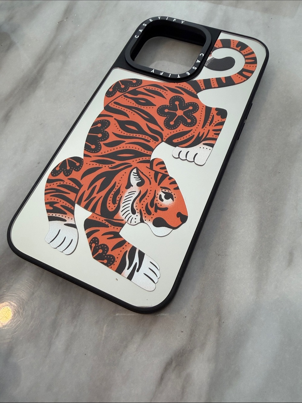 NWOT Casetify Tiger Mirror iPhone Case - Orange & White 14 pro max - Picture 2 of 7